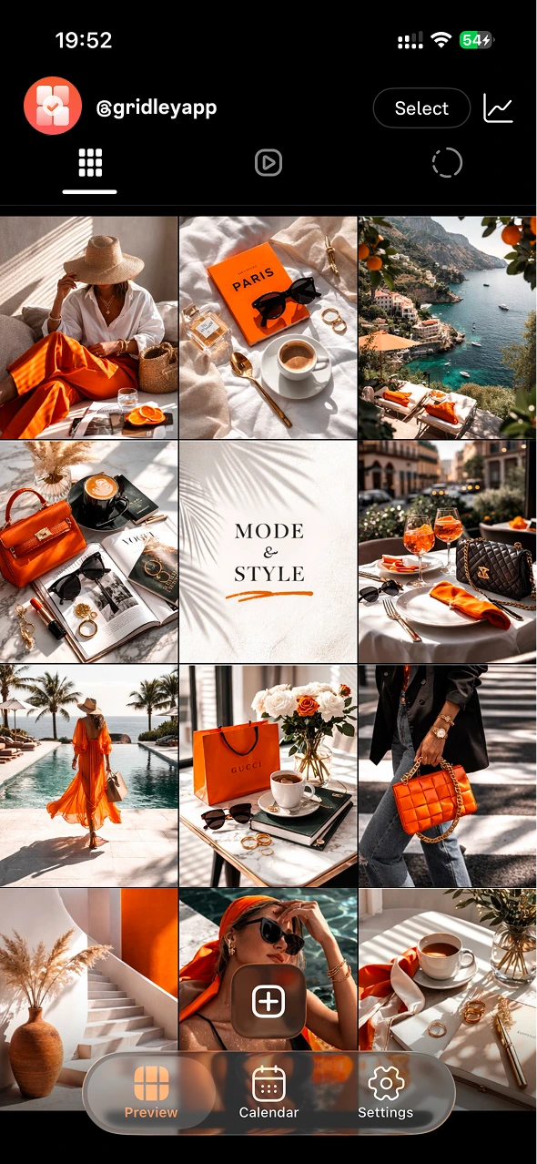 Gridley Stories scheduling and planning on Instagram